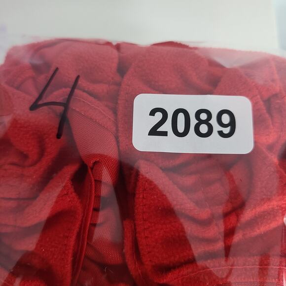 Vintage Her Majesty Red Fleece Sleeveless Girls Dress Size 4 A Line 2089 - Picture 7 of 7